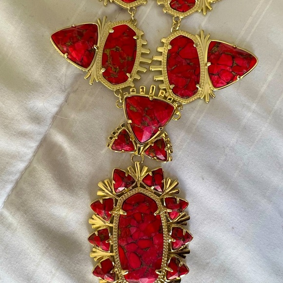 NWT Kendra Scott Havana Exclusive TX Release Bronze Veined Red Magnesite SO RARE - Picture 14 of 16